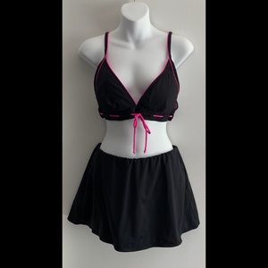 JAG Two Piece Skirt Bikini Swimsuit, M